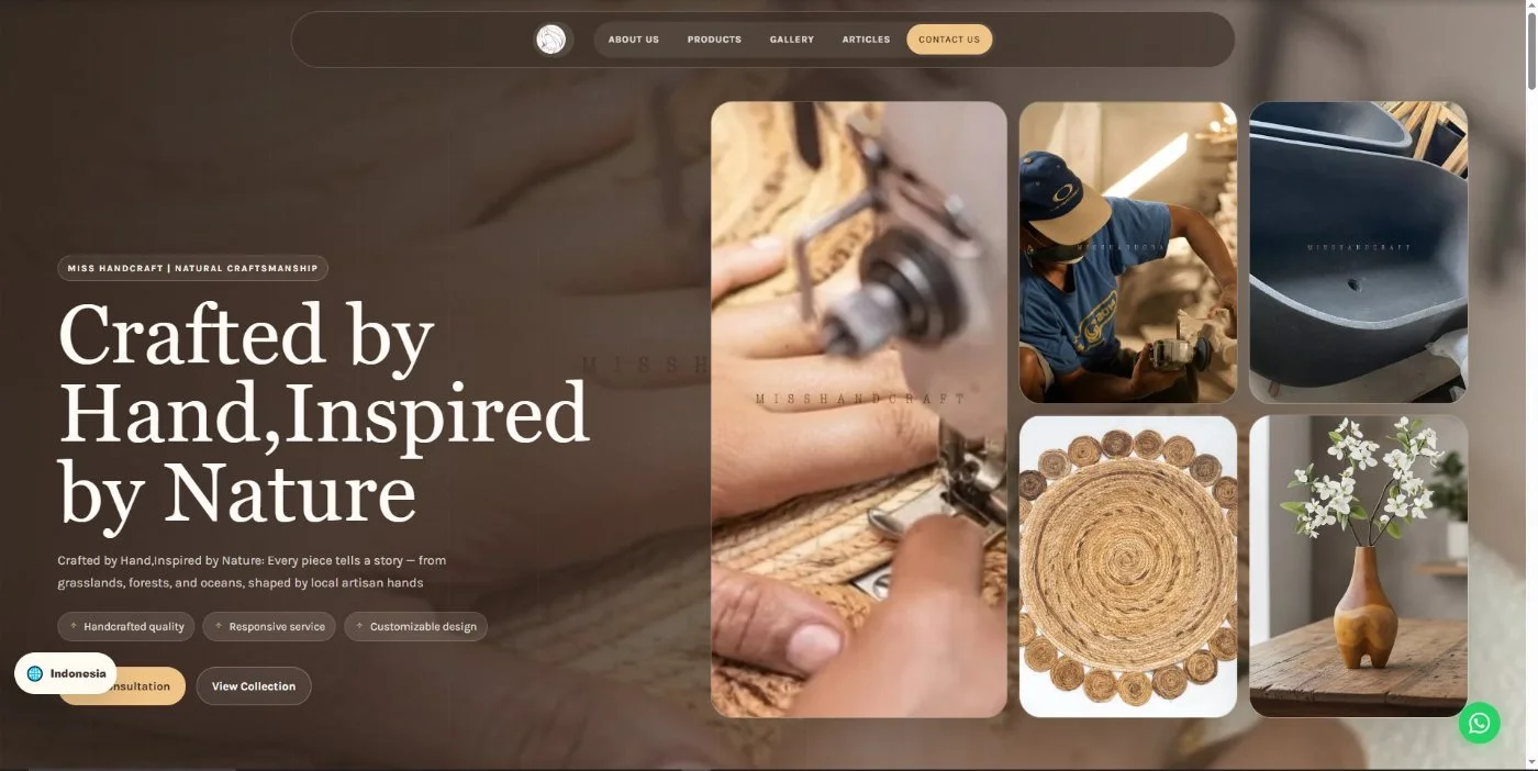 Bedah Website Miss Handcraft: Kerajinan Lokal Jogja yang Bicara ke Pasar Premium Global