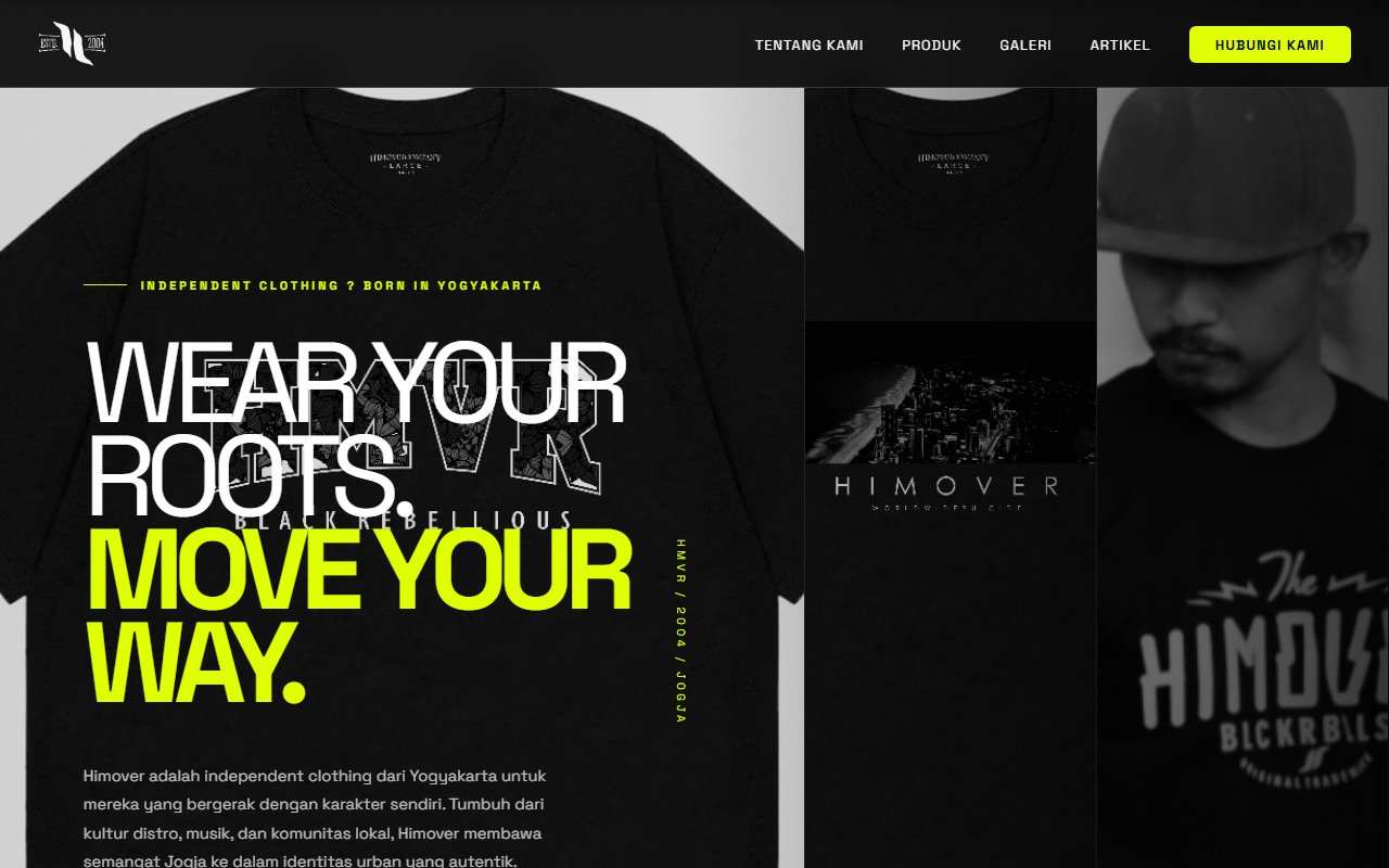 Screenshot website Himover